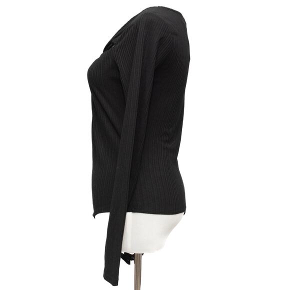 ASTR the Label Black Long Sleeve Bodysuit Size Medium - Picture 2 of 10